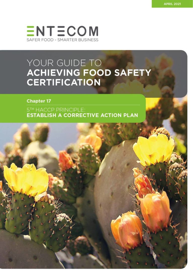 2.17. 5th HACCP Principle – Establish a Corrective Action Plan – Chapter 17
