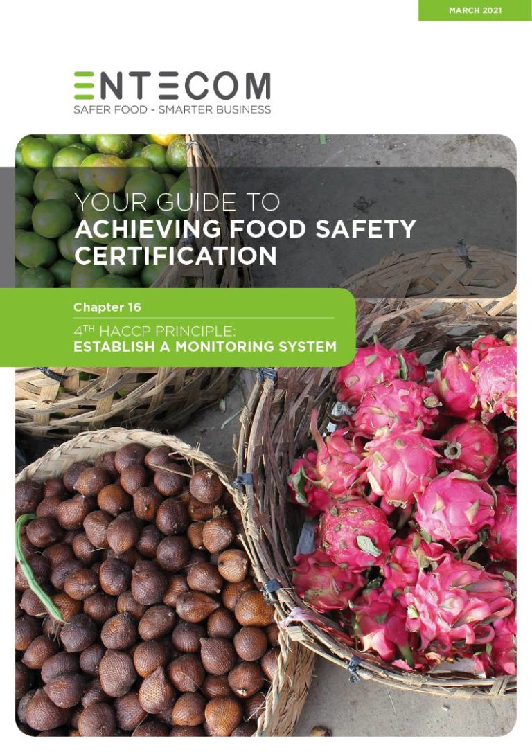 2.16. 4th HACCP Principle – Establish a Monitoring System Chapter 16