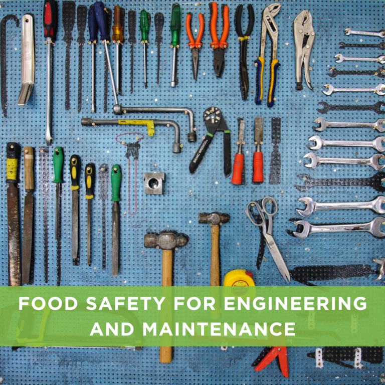 Food Safety for Engineering and Maintenance webinar
